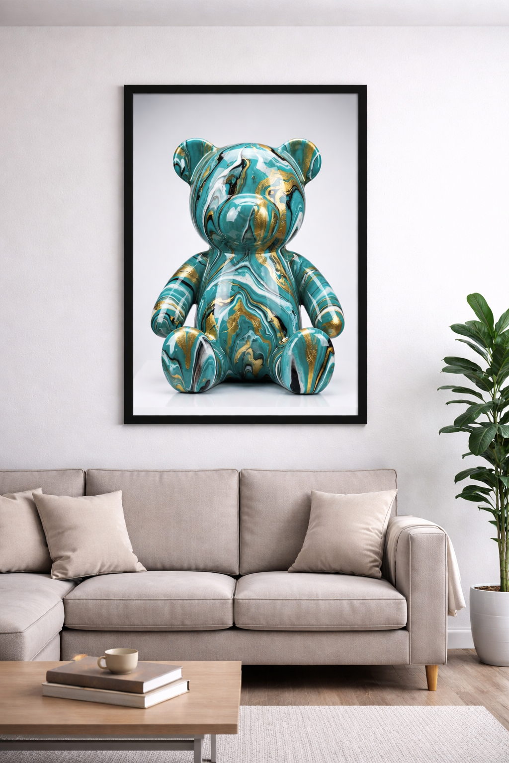 Marble Teddy Bear