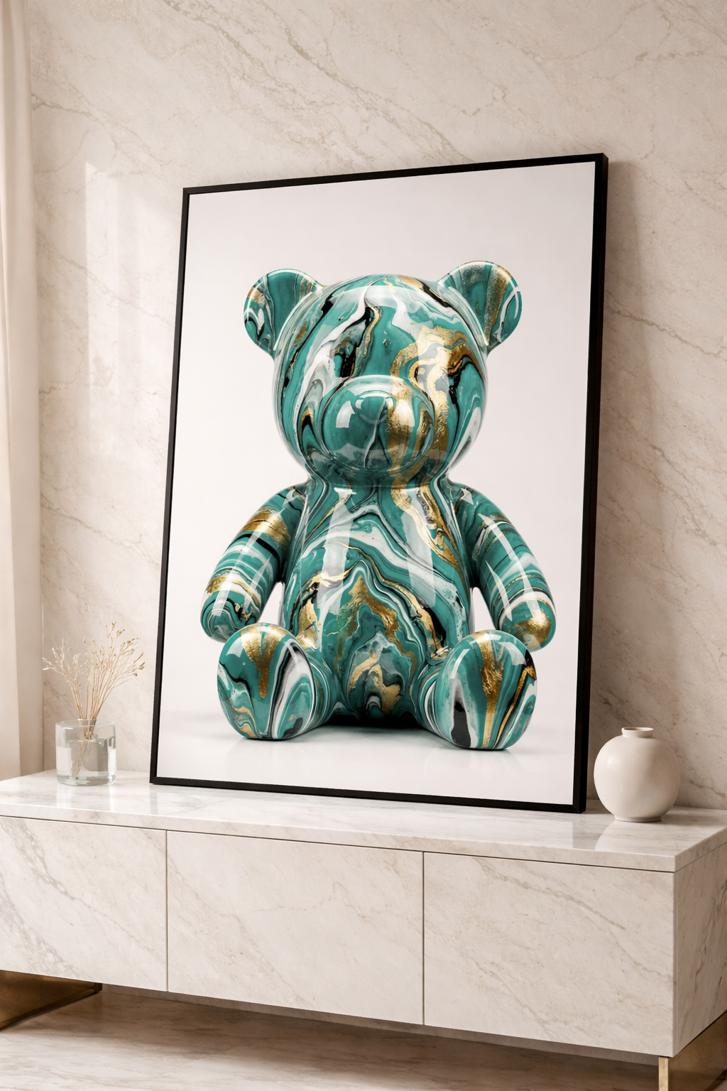 Marble Teddy Bear